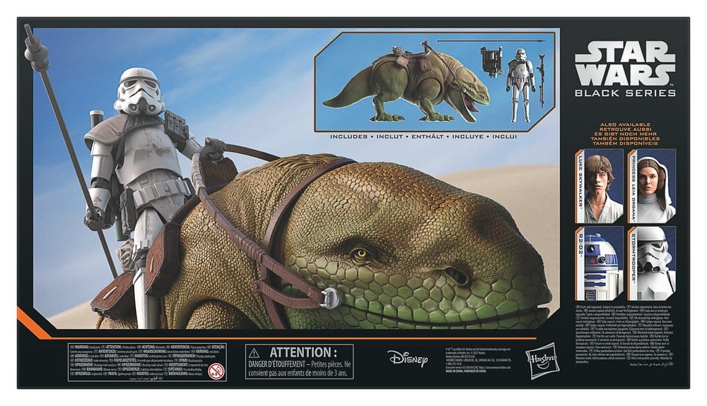 DEWBACK Y SANDTROOPER STAR WARS EPISODIO IV THE BLACK SERIES PACK 2 FIGURAS 15 CM HASBRO