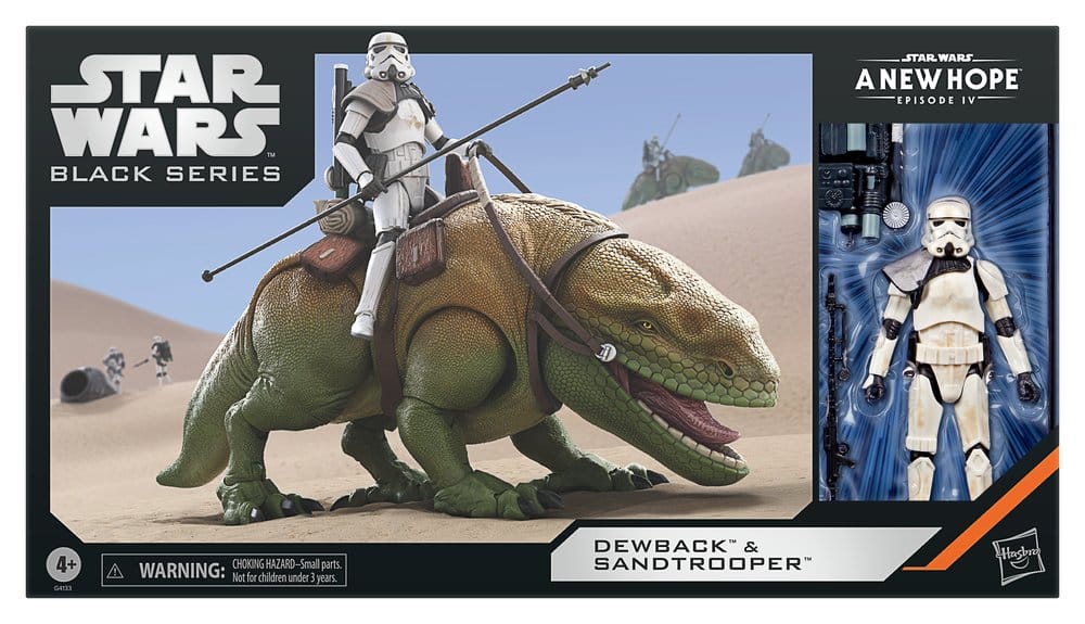 DEWBACK Y SANDTROOPER STAR WARS EPISODIO IV THE BLACK SERIES PACK 2 FIGURAS 15 CM HASBRO