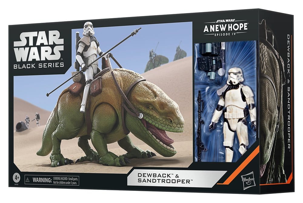 DEWBACK Y SANDTROOPER STAR WARS EPISODIO IV THE BLACK SERIES PACK 2 FIGURAS 15 CM HASBRO