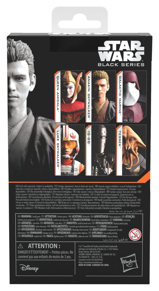 ANAKIN SKYWALKER PADAWAN STAR WARS EPISODIO II BLACK SERIES FIGURA 15 CM HASBRO