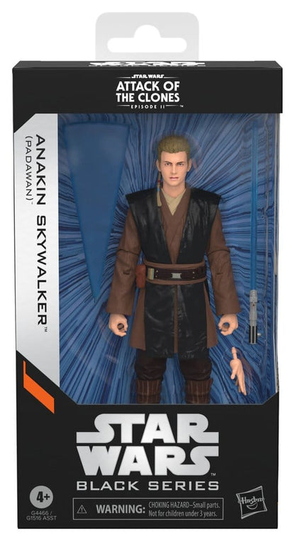 ANAKIN SKYWALKER PADAWAN STAR WARS EPISODIO II BLACK SERIES FIGURA 15 CM HASBRO