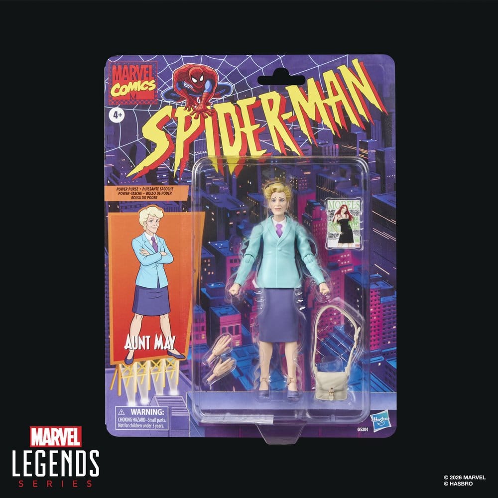 AUNT MAY SPIDER-MAN THE ANIMATED SERIES MARVEL LEGENDS 15 CM HASBRO