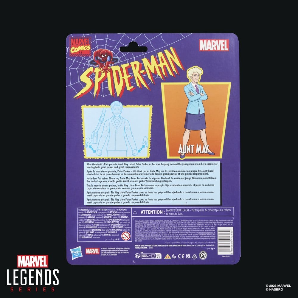 AUNT MAY SPIDER-MAN THE ANIMATED SERIES MARVEL LEGENDS 15 CM HASBRO