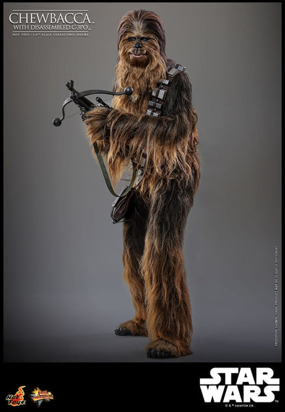 CHEWBACCA WITH DISASSEMBLED C-3PO – FIGURA 1/6 ESCALA – HOT TOYS – STAR WARS EPISODE V