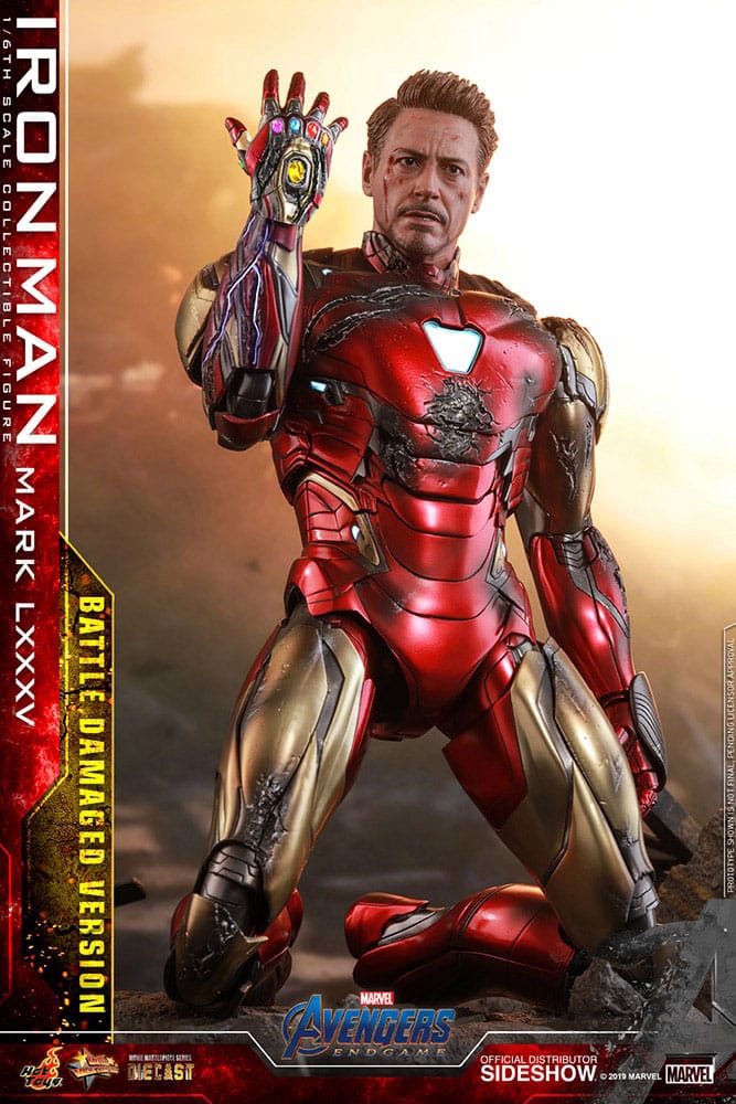 IRON MAN MARK LXXXV BATTLE DAMAGED FIGURA 1/6 AVENGERS ENDGAME 32 CM HOT TOYS SPECIAL EDITION