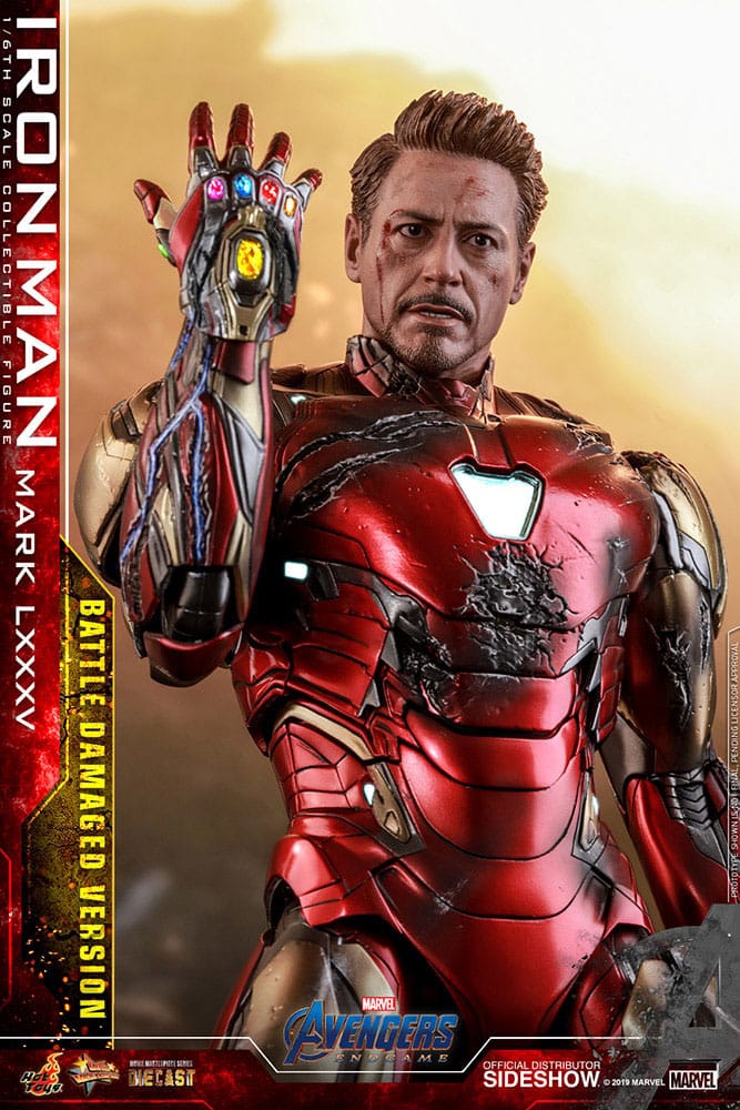 IRON MAN MARK LXXXV BATTLE DAMAGED FIGURA 1/6 AVENGERS ENDGAME 32 CM HOT TOYS SPECIAL EDITION