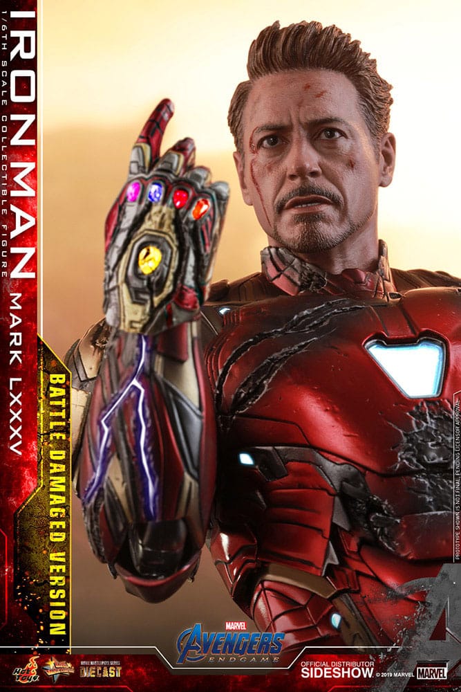 IRON MAN MARK LXXXV BATTLE DAMAGED FIGURA 1/6 AVENGERS ENDGAME 32 CM HOT TOYS SPECIAL EDITION