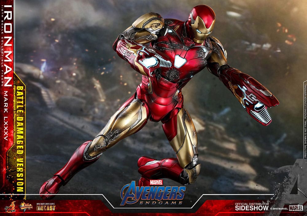 IRON MAN MARK LXXXV BATTLE DAMAGED FIGURA 1/6 AVENGERS ENDGAME 32 CM HOT TOYS SPECIAL EDITION