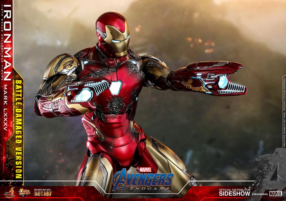 IRON MAN MARK LXXXV BATTLE DAMAGED FIGURA 1/6 AVENGERS ENDGAME 32 CM HOT TOYS SPECIAL EDITION