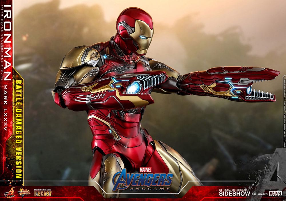 IRON MAN MARK LXXXV BATTLE DAMAGED FIGURA 1/6 AVENGERS ENDGAME 32 CM HOT TOYS SPECIAL EDITION