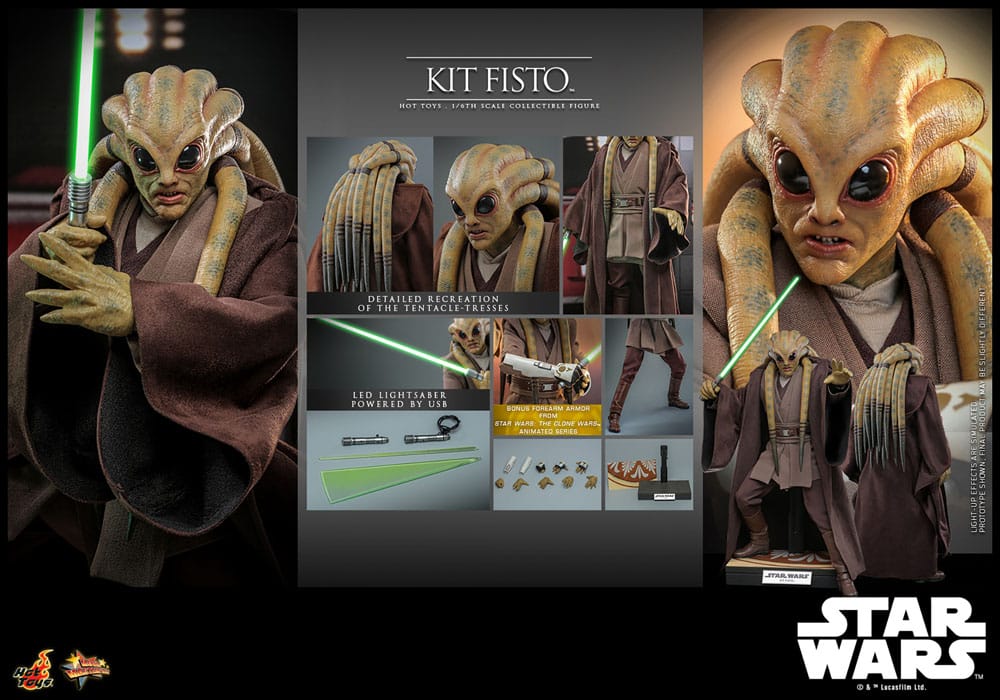 KIT FISTO - STAR WARS HOT TOYS MOVIE MASTERPIECE 1/6 FIGURA 32 CM