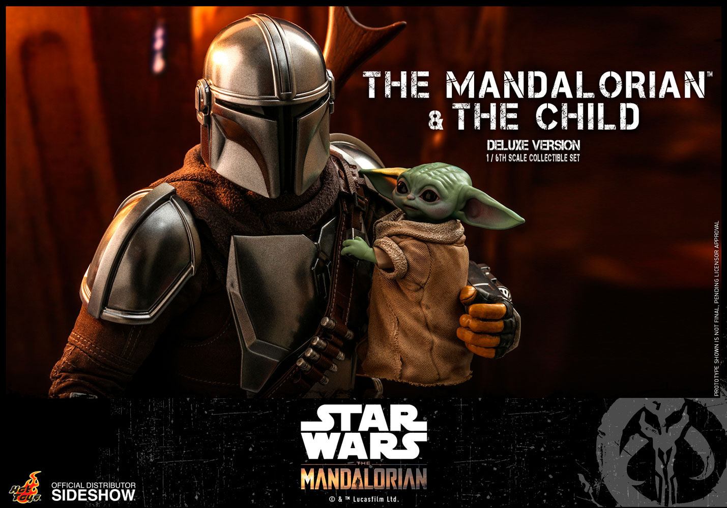 THE MANDALORIAN & THE CHILD DELUXE – STAR WARS THE MANDALORIAN PACK FIGURA 1/6 30 CM HOT TOYS