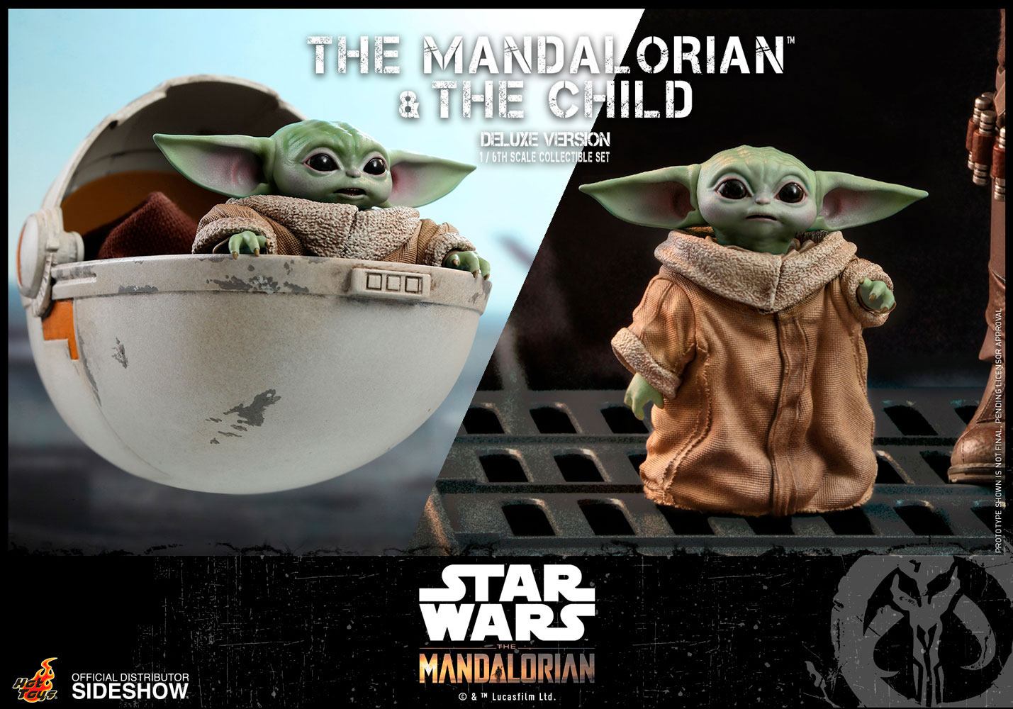 THE MANDALORIAN & THE CHILD DELUXE – STAR WARS THE MANDALORIAN PACK FIGURA 1/6 30 CM HOT TOYS