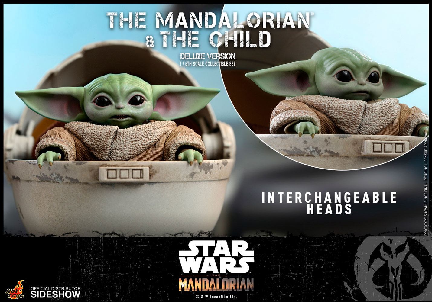 THE MANDALORIAN & THE CHILD DELUXE – STAR WARS THE MANDALORIAN PACK FIGURA 1/6 30 CM HOT TOYS