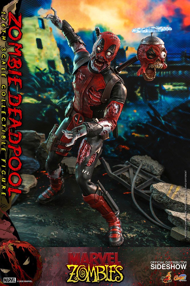 ZOMBIE DEADPOOL – FIGURA 1/6 HOT TOYS MARVEL ZOMBIES COMIC MASTERPIECE 31 CM