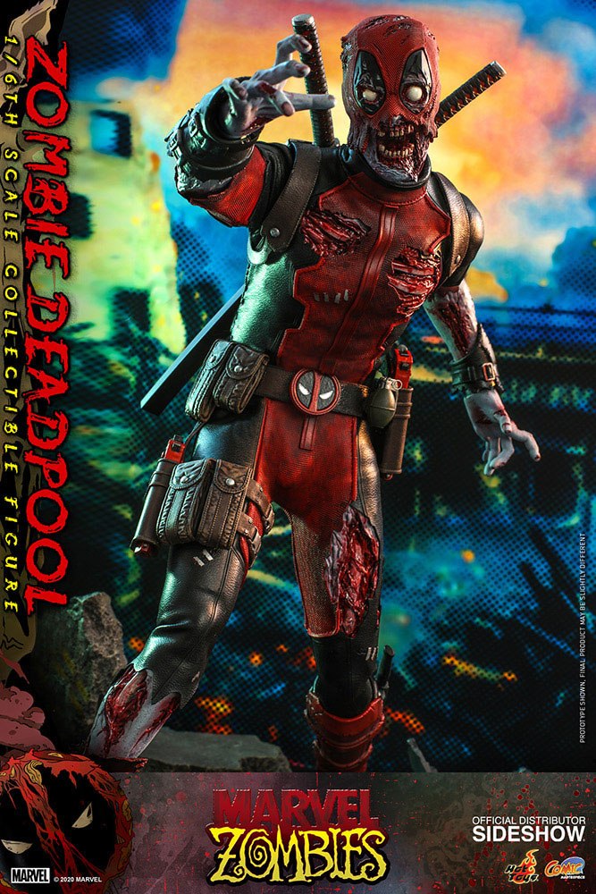 ZOMBIE DEADPOOL – FIGURA 1/6 HOT TOYS MARVEL ZOMBIES COMIC MASTERPIECE 31 CM