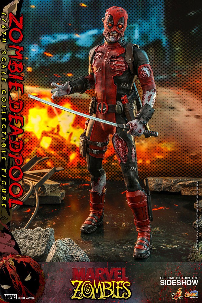 ZOMBIE DEADPOOL – FIGURA 1/6 HOT TOYS MARVEL ZOMBIES COMIC MASTERPIECE 31 CM
