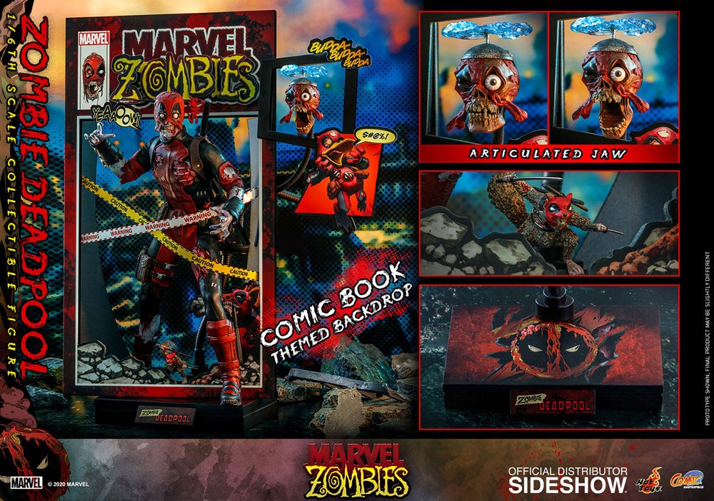 ZOMBIE DEADPOOL – FIGURA 1/6 HOT TOYS MARVEL ZOMBIES COMIC MASTERPIECE 31 CM