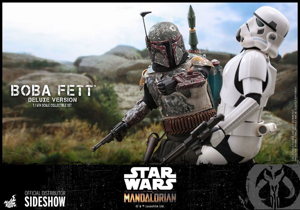 BOBA FETT DELUXE & TUSKEN RAIDER CHIEFTAIN – FIGURAS MOVIE MASTERPIECE 1/6 30 CM (HOT TOYS – STAR WARS THE MANDALORIAN)