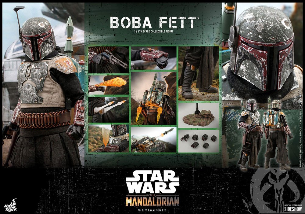 BOBA FETT – STAR WARS THE MANDALORIAN FIGURA 1/6 30 CM HOT TOYS