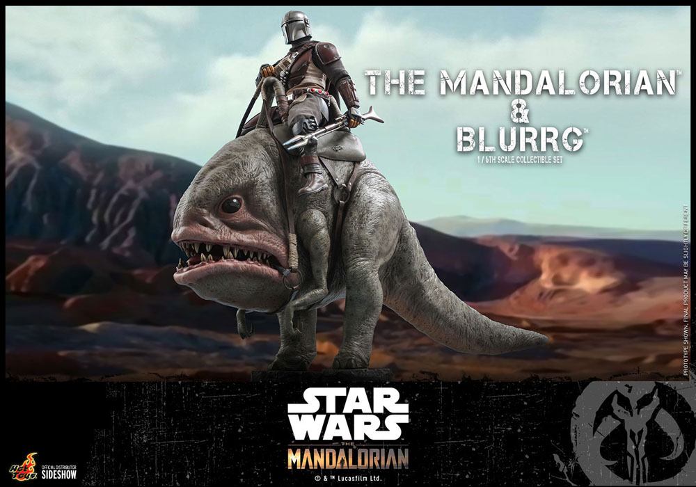 THE MANDALORIAN & BLURRG – STAR WARS THE MANDALORIAN PACK FIGURA 1/6 37 CM HOT TOYS