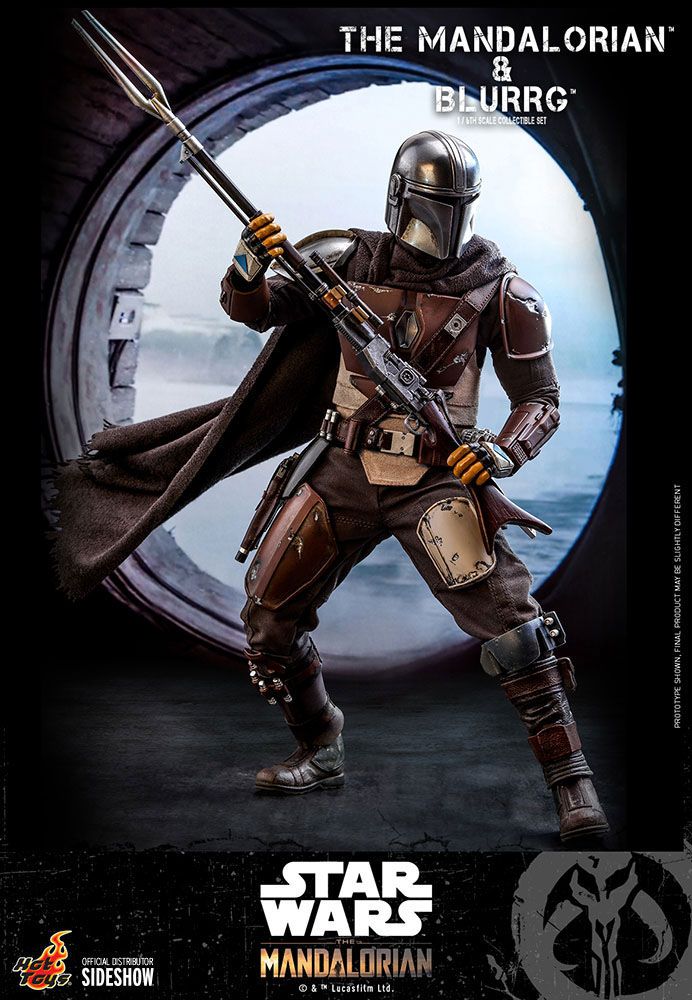 THE MANDALORIAN & BLURRG – STAR WARS THE MANDALORIAN PACK FIGURA 1/6 37 CM HOT TOYS