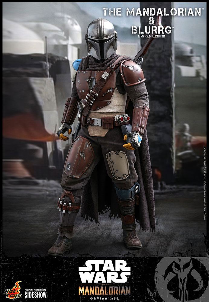 THE MANDALORIAN & BLURRG – STAR WARS THE MANDALORIAN PACK FIGURA 1/6 37 CM HOT TOYS