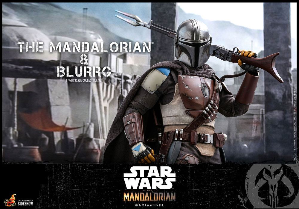 THE MANDALORIAN & BLURRG – STAR WARS THE MANDALORIAN PACK FIGURA 1/6 37 CM HOT TOYS