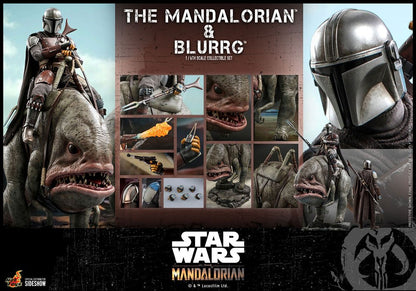 THE MANDALORIAN & BLURRG – STAR WARS THE MANDALORIAN PACK FIGURA 1/6 37 CM HOT TOYS