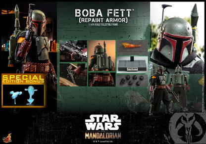 BOBA FETT REPAINT ARMOR SPECIAL EDITION | FIGURA 1/6 ESCALA | HOT TOYS | THE MANDALORIAN | STAR WARS