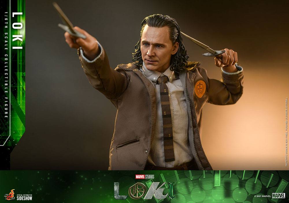LOKI 1/6 – HOT TOYS – FIGURA ARTICULADA – SERIE MARVEL STUDIOS