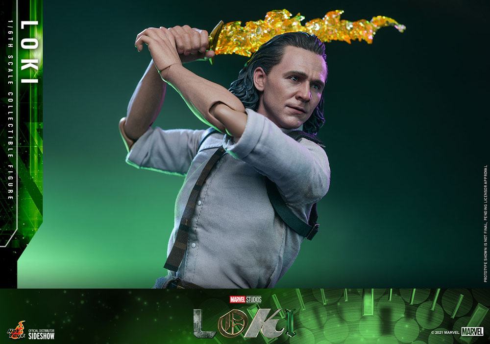 LOKI 1/6 – HOT TOYS – FIGURA ARTICULADA – SERIE MARVEL STUDIOS
