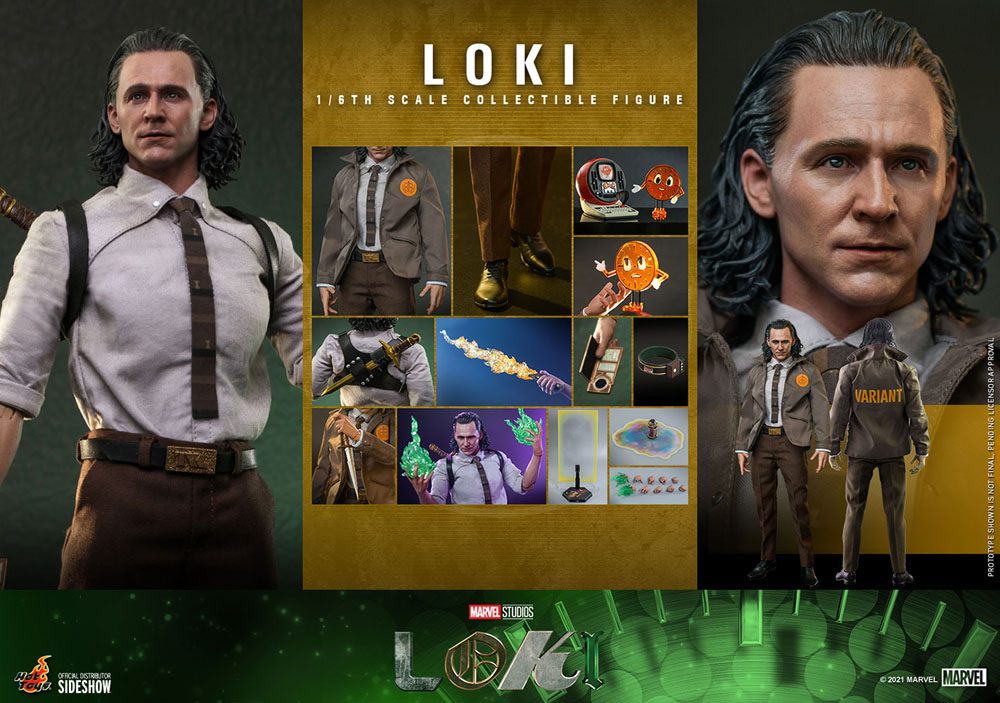 LOKI 1/6 – HOT TOYS – FIGURA ARTICULADA – SERIE MARVEL STUDIOS