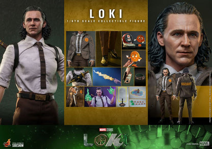 LOKI 1/6 – HOT TOYS – FIGURA ARTICULADA – SERIE MARVEL STUDIOS