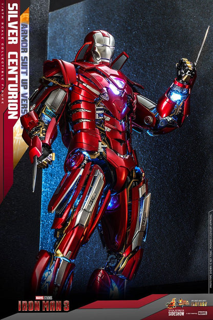 IRON MAN 3 – FIGURA 1/6 SILVER CENTURION (ARMOR SUIT UP VERSION) 32 CM (HOT TOYS – MARVEL)