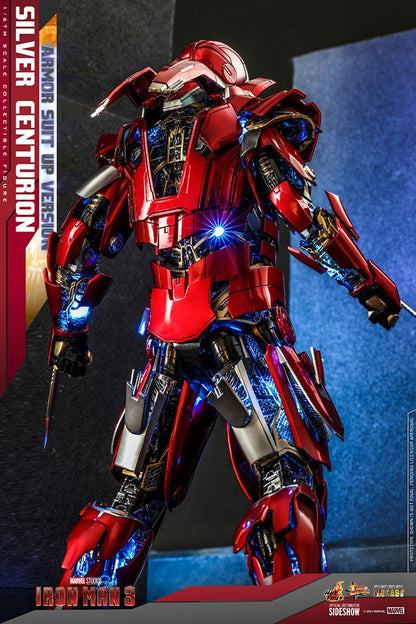 IRON MAN 3 – FIGURA 1/6 SILVER CENTURION (ARMOR SUIT UP VERSION) 32 CM (HOT TOYS – MARVEL)