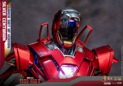 IRON MAN 3 – FIGURA 1/6 SILVER CENTURION (ARMOR SUIT UP VERSION) 32 CM (HOT TOYS – MARVEL)