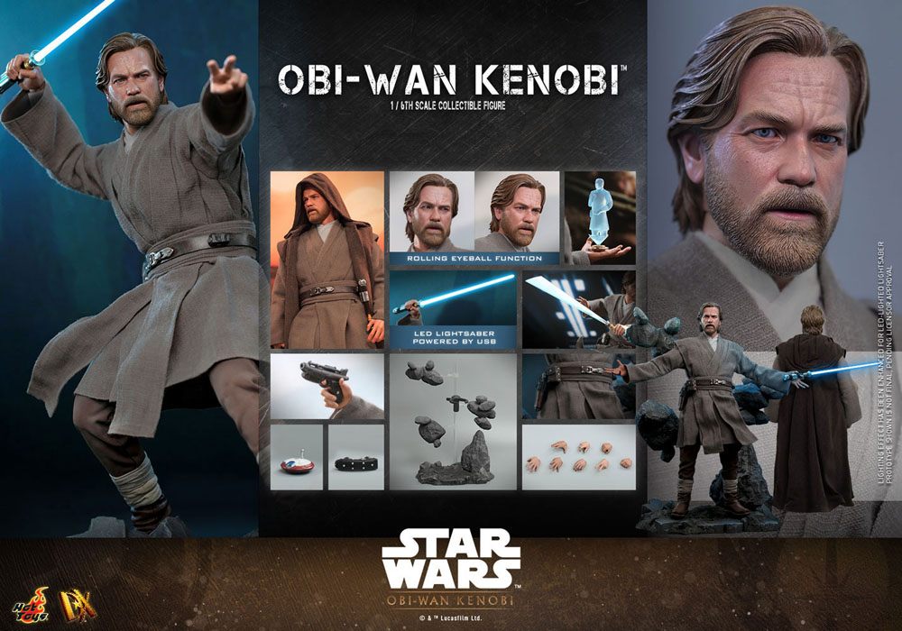 OBI-WAN KENOBI 30 CM FIGURA 1/6 HOT TOYS STAR WARS SERIE