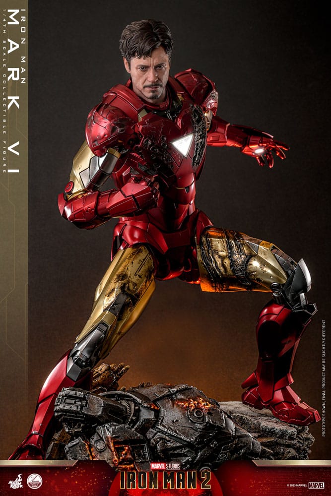 IRON MAN 2 FIGURA 1/4 IRON MAN MARK VI 48 CM | HOT TOYS – LÍNEA QUARTER SCALE