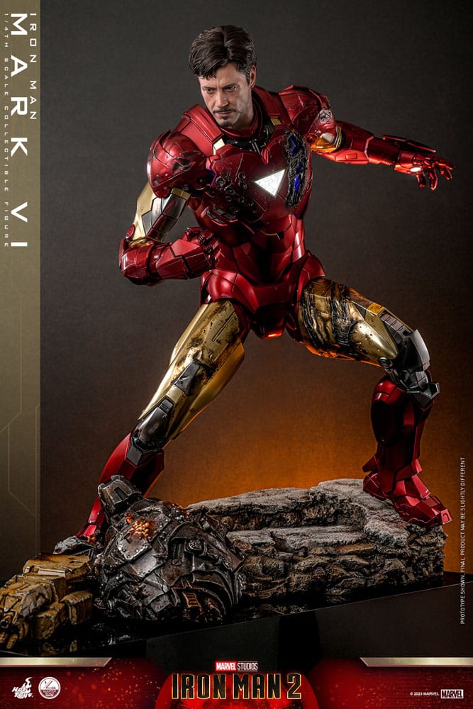 IRON MAN 2 FIGURA 1/4 IRON MAN MARK VI 48 CM | HOT TOYS – LÍNEA QUARTER SCALE
