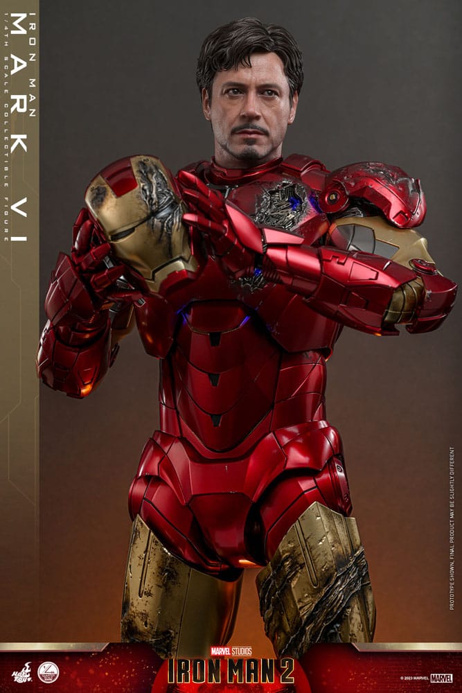IRON MAN 2 FIGURA 1/4 IRON MAN MARK VI 48 CM | HOT TOYS – LÍNEA QUARTER SCALE