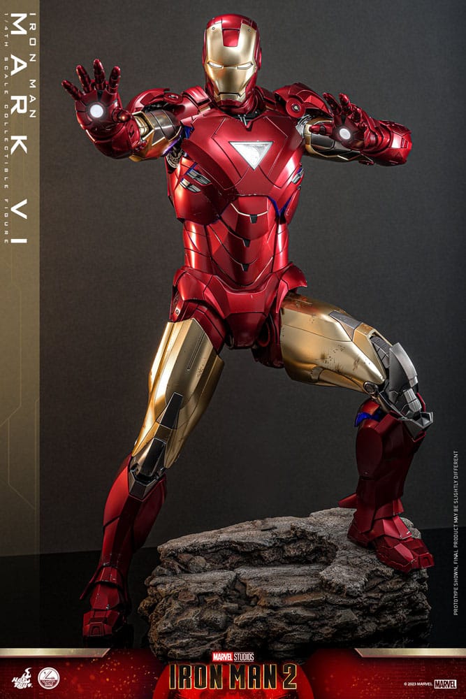 IRON MAN 2 FIGURA 1/4 IRON MAN MARK VI 48 CM | HOT TOYS – LÍNEA QUARTER SCALE