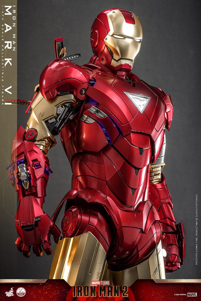 IRON MAN 2 FIGURA 1/4 IRON MAN MARK VI 48 CM | HOT TOYS – LÍNEA QUARTER SCALE