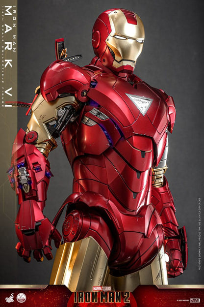 IRON MAN 2 FIGURA 1/4 IRON MAN MARK VI 48 CM | HOT TOYS – LÍNEA QUARTER SCALE