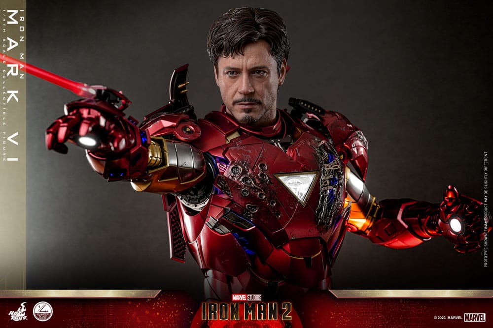 IRON MAN 2 FIGURA 1/4 IRON MAN MARK VI 48 CM | HOT TOYS – LÍNEA QUARTER SCALE