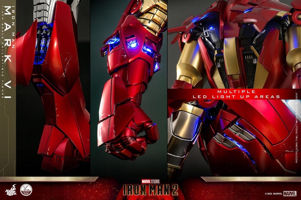 IRON MAN 2 FIGURA 1/4 IRON MAN MARK VI 48 CM | HOT TOYS – LÍNEA QUARTER SCALE