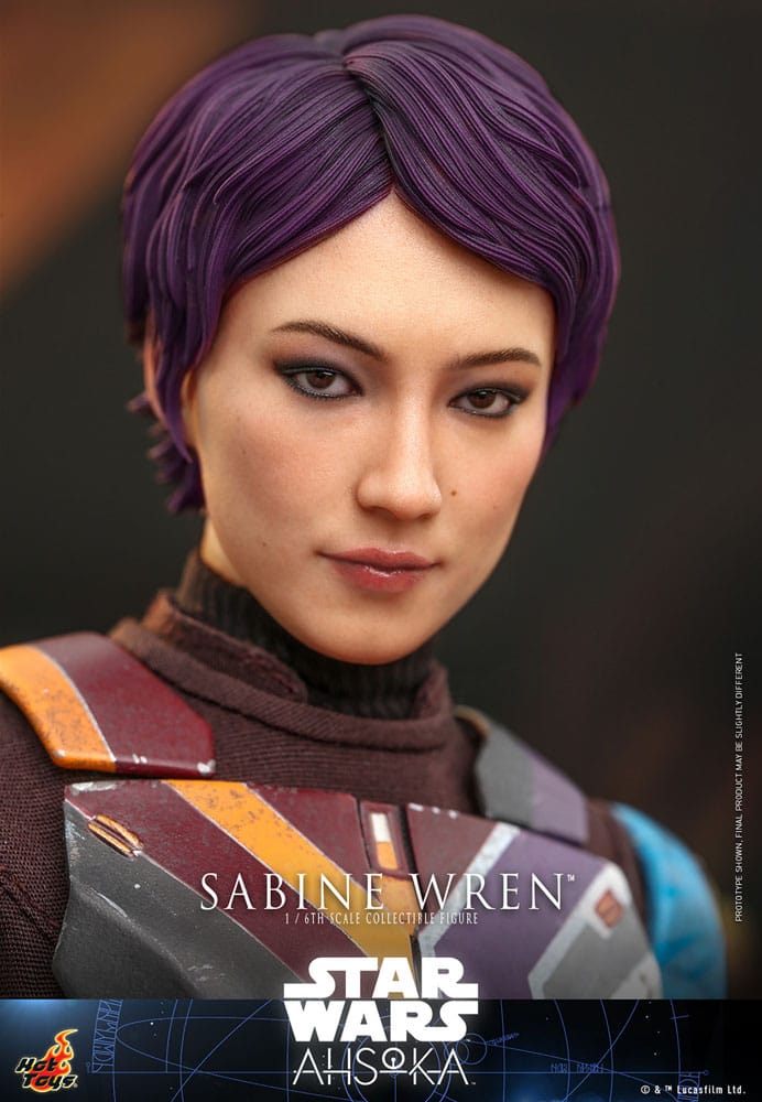 SABINE WREN FIGURA 1/6 28 CM STAR WARS AHSOKA HOT TOYS