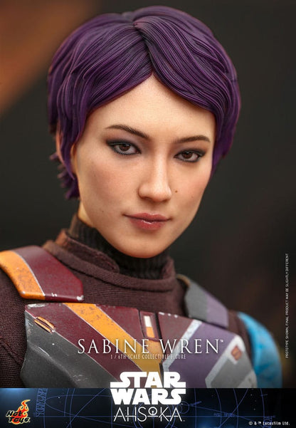 SABINE WREN FIGURA 1/6 28 CM STAR WARS AHSOKA HOT TOYS