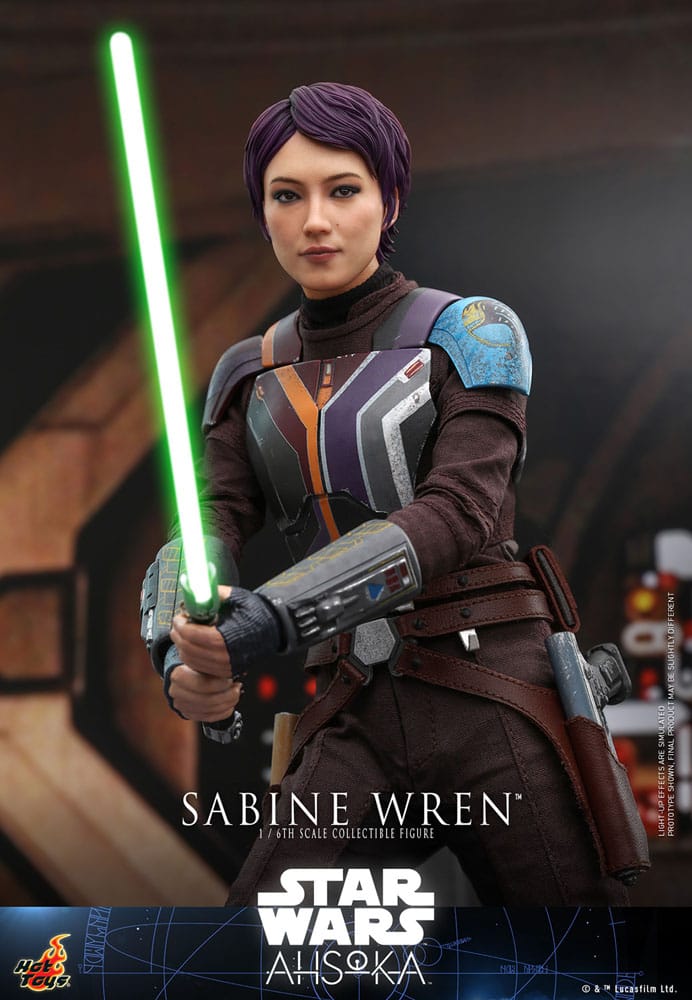SABINE WREN FIGURA 1/6 28 CM STAR WARS AHSOKA HOT TOYS