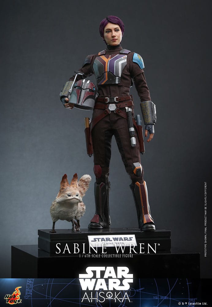 SABINE WREN FIGURA 1/6 28 CM STAR WARS AHSOKA HOT TOYS